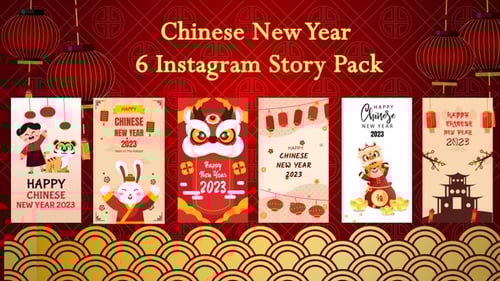 Chinese New Year Instagram Stories Cartoon Animations