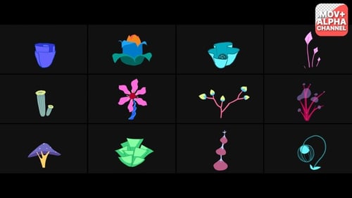 Fluid Animation of Unusual Plant Growth Elements