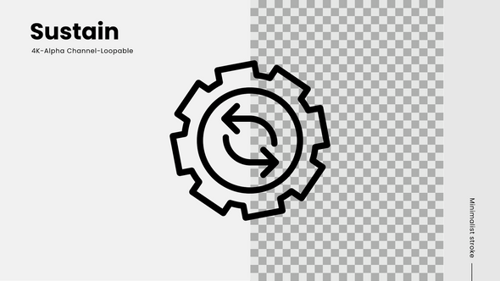 sustain line icon animation