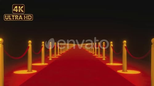 Red Carpet Awards Event Walkway Loop