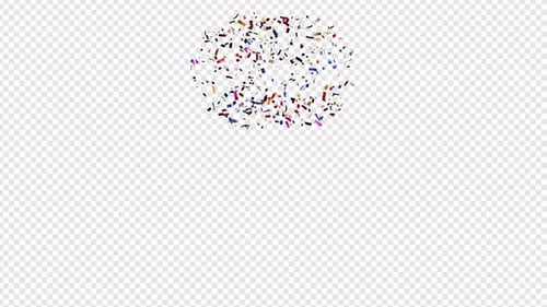 Animated Falling Confetti for Celebration Videos