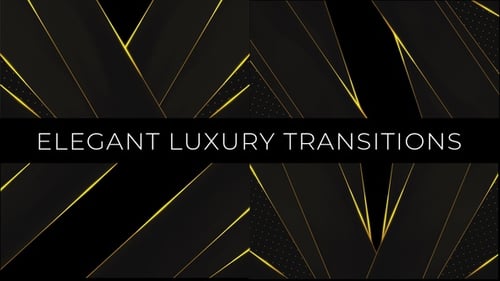 Elegant Golden Lines Transition Pack
