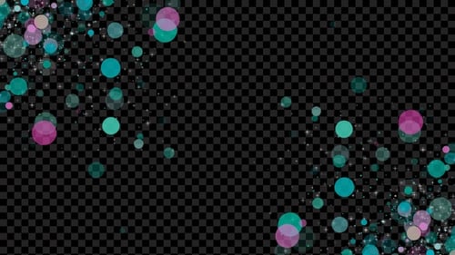 Colorful Particles Glittering Background Alpha Loop V3