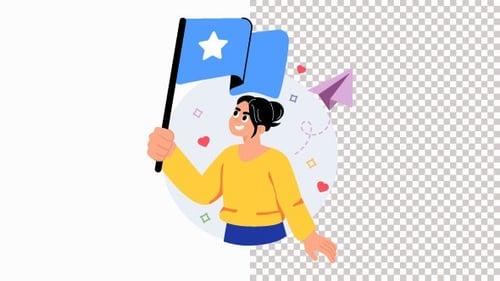 Leadership Animation Alpha Channel