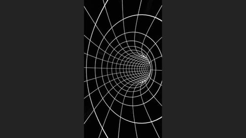 Vertical Wireframe Tunnel Loop