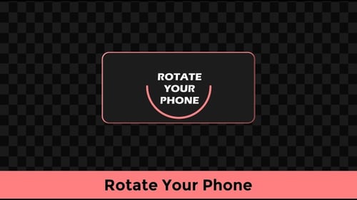 Modern Minimalist Smartphone Rotation Animation