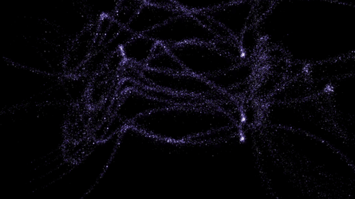 Dynamic Sparkling Particle Trails Background Element