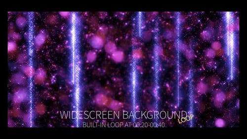 Cinematic Neon Background Light Particles 8K