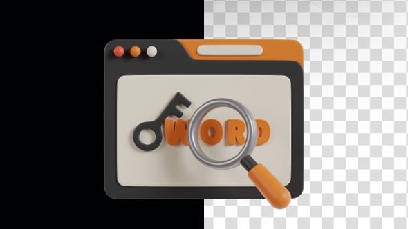 Modern 3D Keyword Search Animation, Backgrounds Motion Graphics ft ...