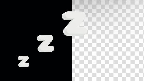 3D Animation of Sleep 3D Icon