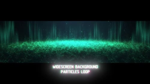 Tecno Green Particles Field Background