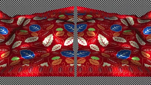 Indonesia Ethnic Silk Pattern Cloth Fabric Wave Songket Daun Simpor Alpha Bangka Belitung Batik Loop