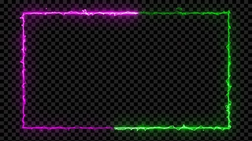 Electric Energy Neon Frame Loop Pink & Green V8