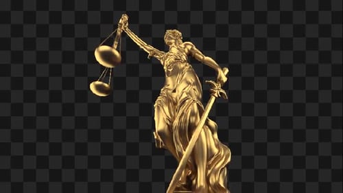 Closeup Themis Statue On Alpha