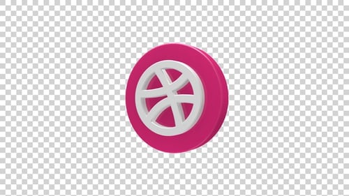 3D Dribbble Icon