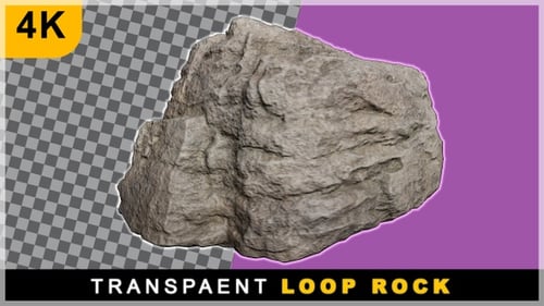 360 Rotating Loop Rock On Transparent Background