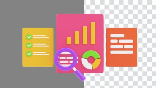 3D Animation of Financial Report Charts Improve Analysis | Alpha Channel