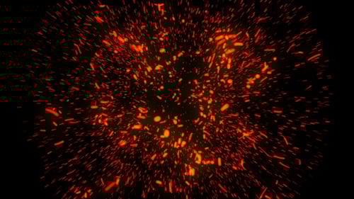 Abstract Red Sparkle Particle Effect