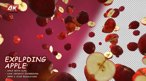 3D Animation of Falling Fresh Mandarin Oranges and Slices, Elements ...