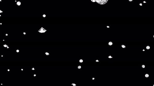 Diamonds Rain Falling Down Glamour Overlay . Green Screen