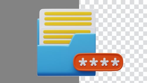 3D Animation of Folder Password