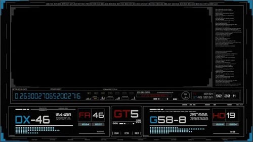 Hud Ui Frame con canal Alpha