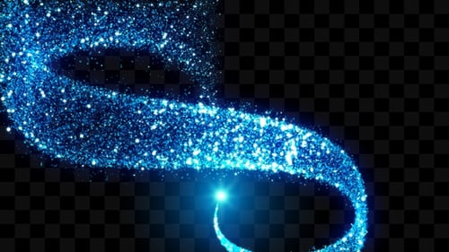 Blue Particle Trail