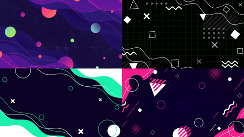 Modern Abstract Animated Backgrounds Collection
