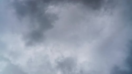 Moving Grey Clouds in the Sky