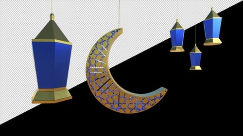 Ramadan Kareem Transparent Background Loop