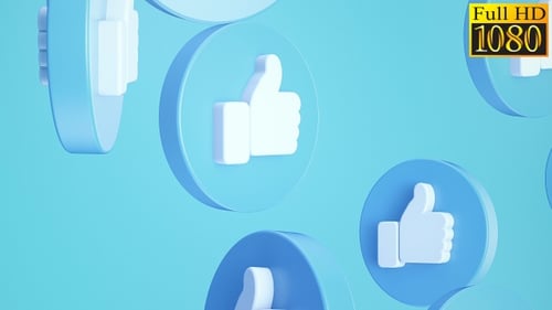 Social Network Icons Video Loops Pack V2