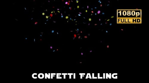 Falling Confetti Celebration Overlay Animation