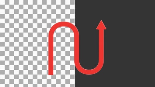 3D Animation of Arrows | Alpha Channel