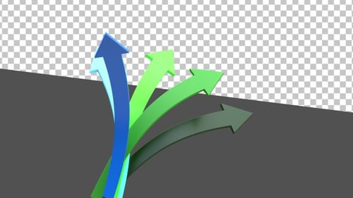 Flèche volante 3D | Alpha Channel