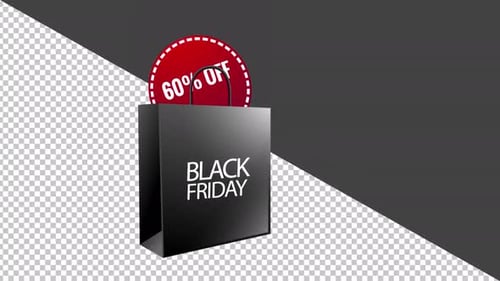 Black Friday Sale Shopping Bag Discount Reveal