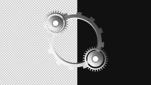 Metallic Gears Animation for Technology Reveal