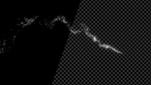 Particle Trails Side View