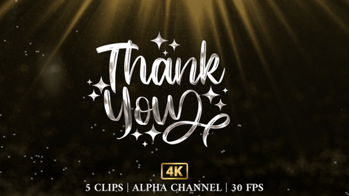 Dankeschön-Textanimation