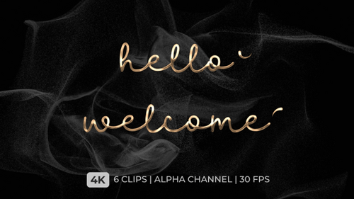 Hello and Welcome Text Animation