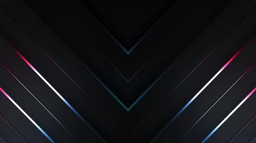 Dynamic Neon Geometric Lines Looping Background