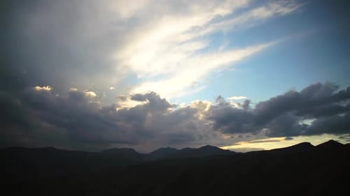 8K Sunset In High Altitude Rocky Mountains