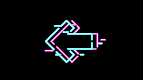 Neon Left Arrow Flow