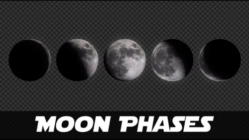 Crescent Moon Reveal Animation for Space Themes