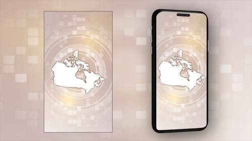 Canada Animated Map - Vertical Video