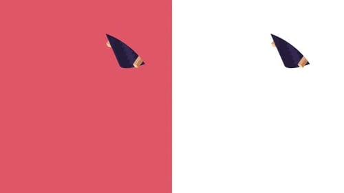 Flat Design Sushi Roll with Chopsticks Animation