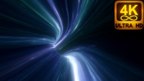 Wormhole through time and space, warp through science fiction. Abstract jump in space