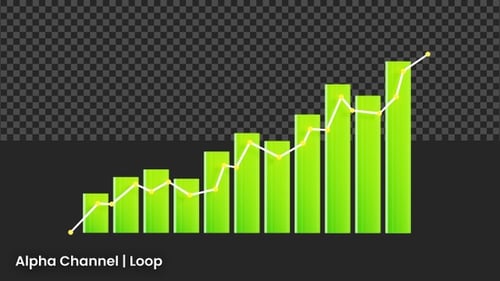 Animación gráfica de crecimiento digital en 3D | Alpha Loop