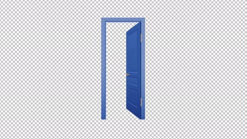 House Open Door Animation 4K