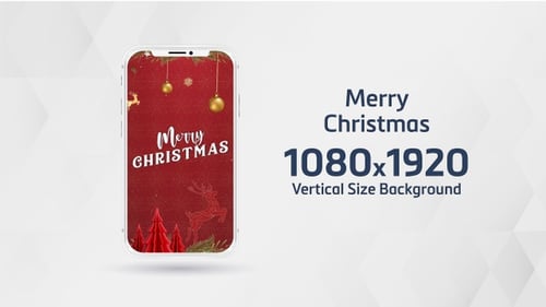 Animated Christmas Card Vertical Story Greeting
