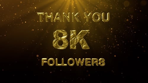 8K Followers Celebration Greeting